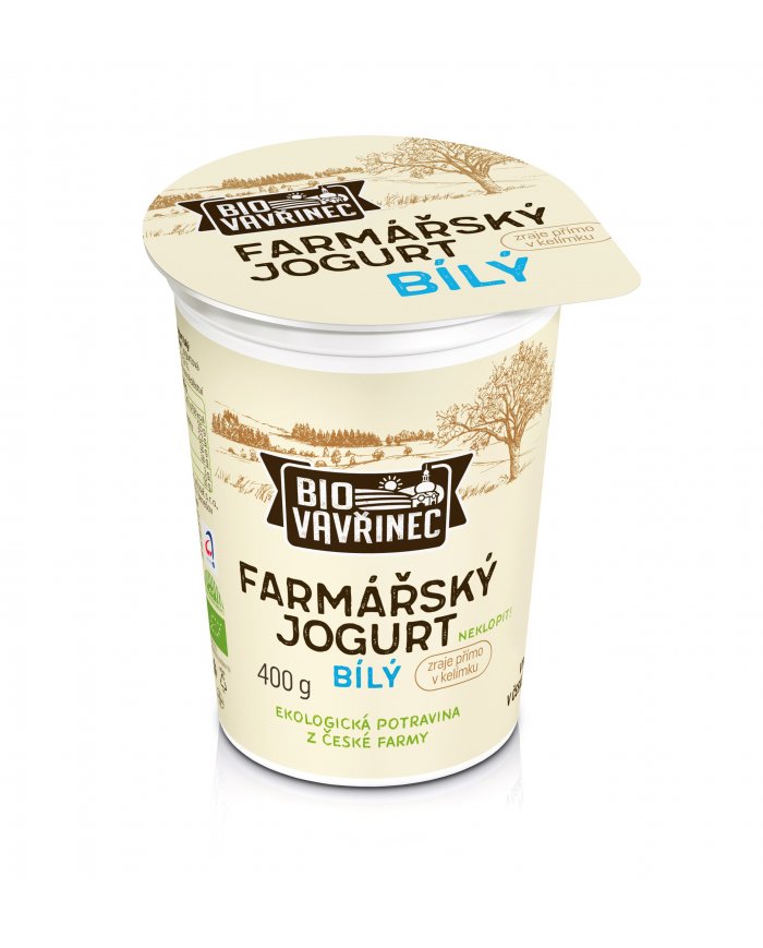 Farmářský jogurt bílý, 400 g Farmářský jogurt bílý, 400 g