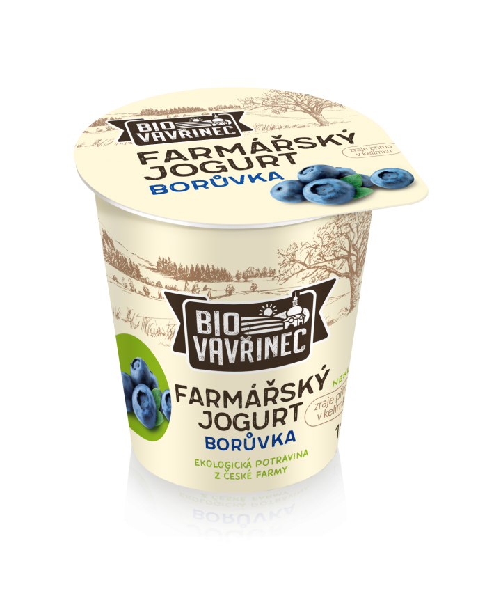 Farmářský jogurt borůvka, 130 g