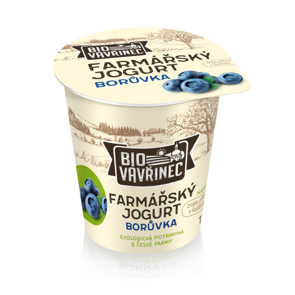 Farmářský jogurt borůvka, 130 g