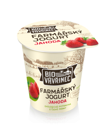 Farmářský jogurt jahoda, 130 g Farmářský jogurt jahoda, 130 g