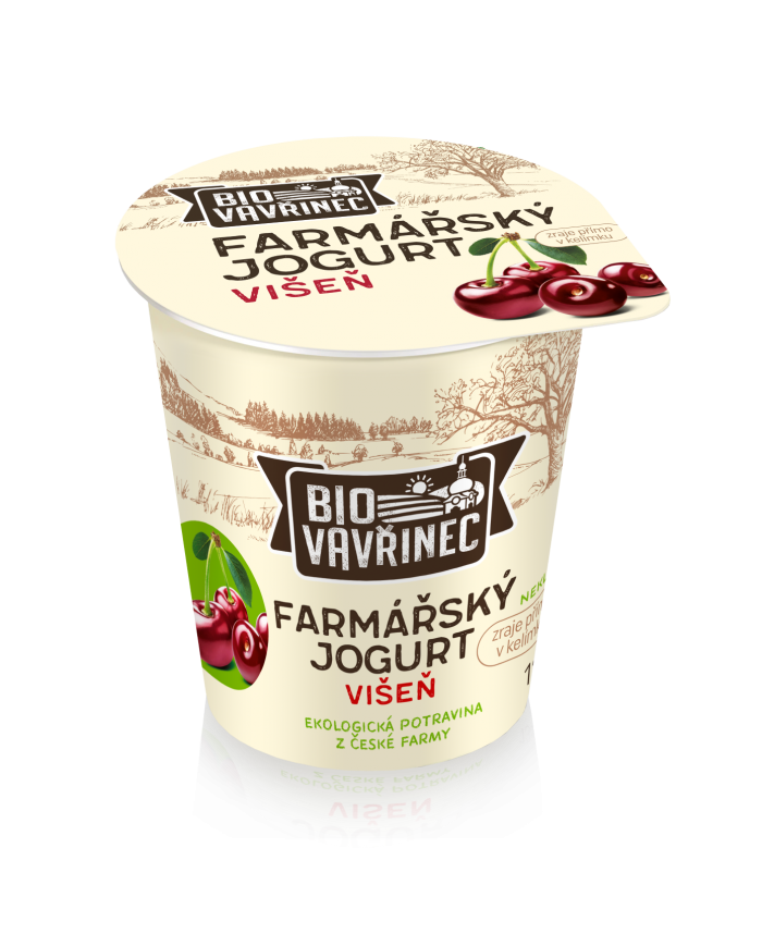 Farmářský jogurt višeň, 130 g
