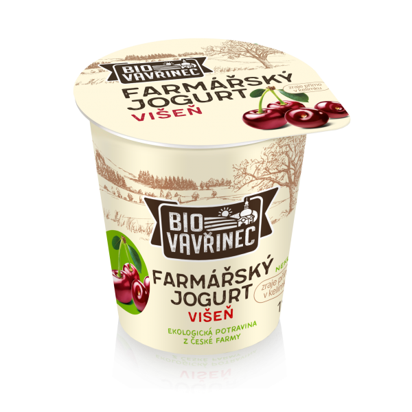 Farmářský jogurt višeň, 130 g