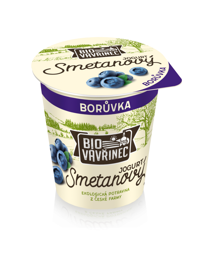 Smetanový jogurt borůvka, 130 g