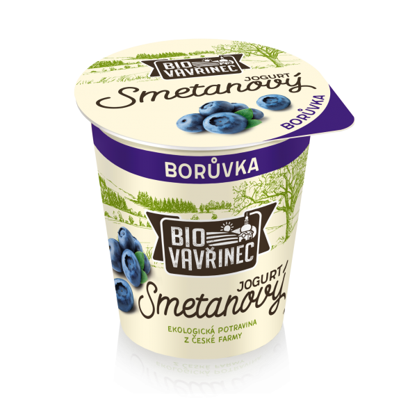 Smetanový jogurt borůvka, 130 g