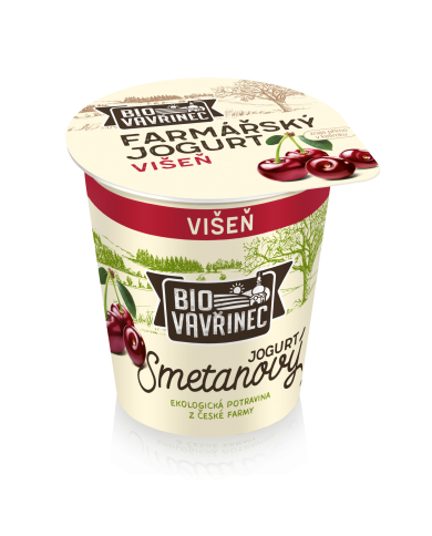 Smetanový jogurt višeň, 130 g Smetanový jogurt višeň, 130 g
