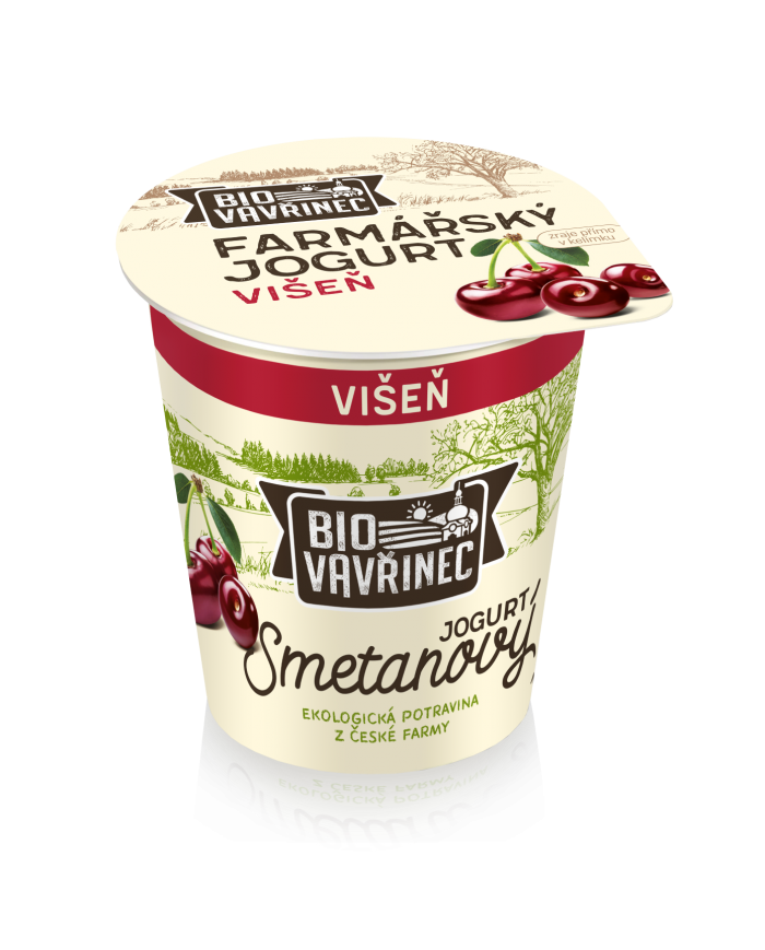 Smetanový jogurt višeň, 130 g Smetanový jogurt višeň, 130 g