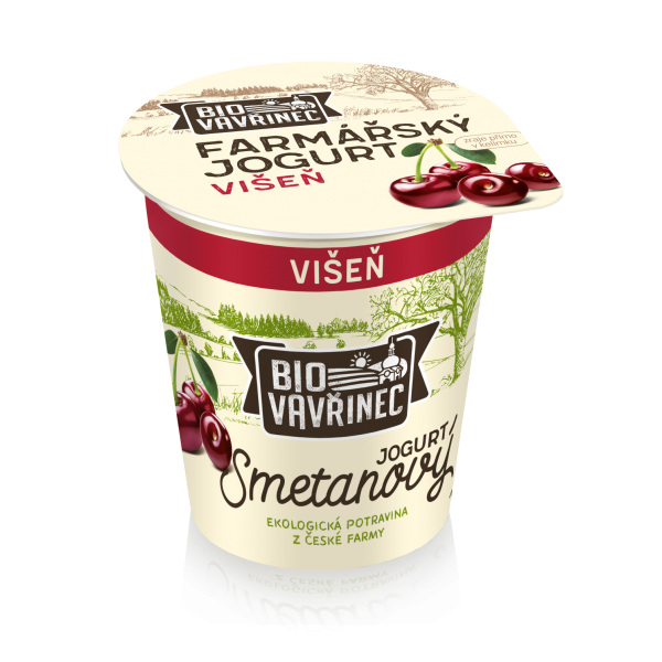 Smetanový jogurt višeň, 130 g