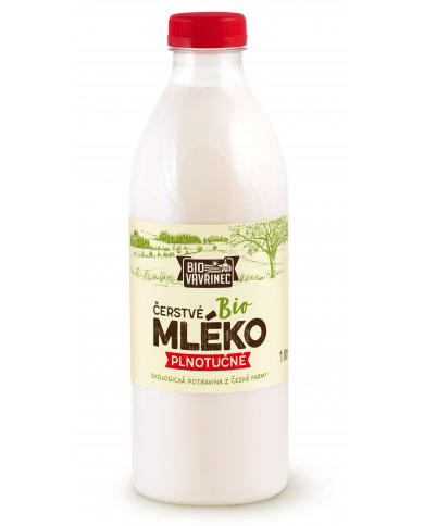 Mléko plnotučné 3,5%, 1000 ml
