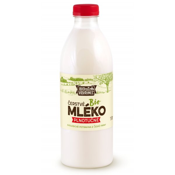 Mléko plnotučné 3,5%, 1000 ml