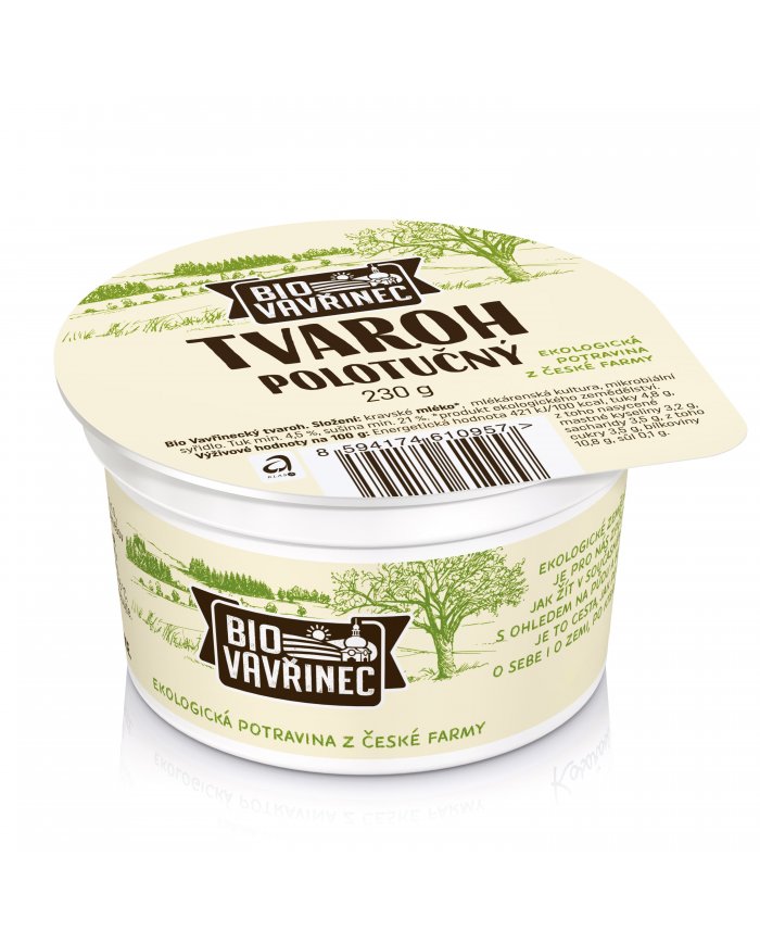 Tvaroh polotučný, 230 g