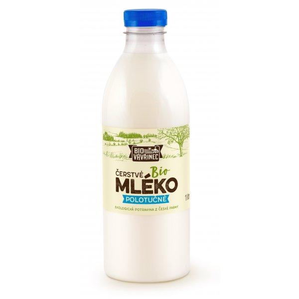 Mléko polotučné 1,5%, 1000 ml